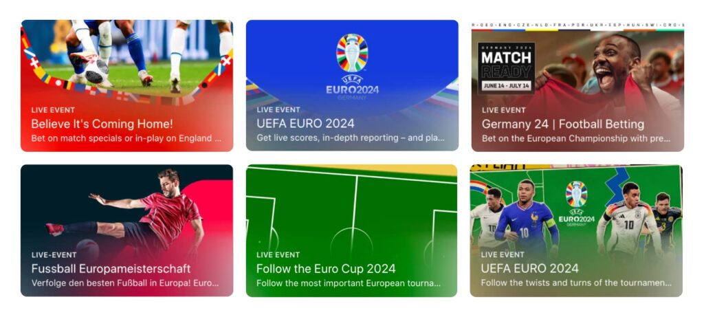 A collection of selected in-app events from the App Store, run in Germany and UK, fetched with App Radar&rsquo;s Timeline feature.