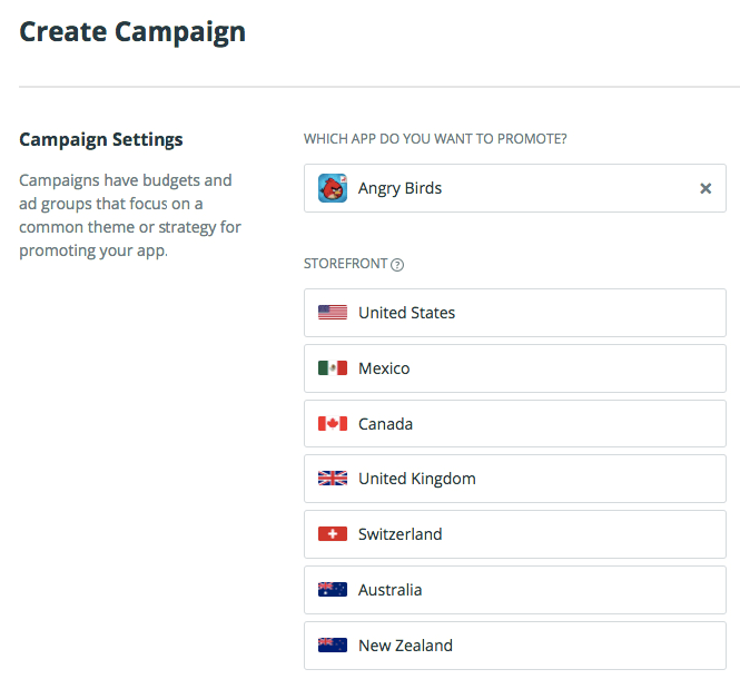 Apple Ads Storefronts Support