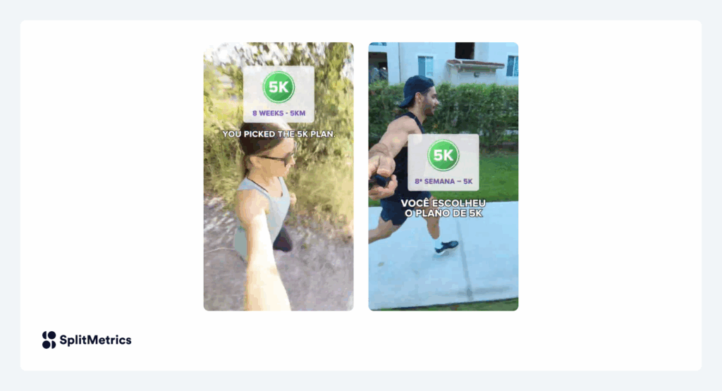 Example of user generated content, inspired/created by SplitMetric Agency, for Meta/TikTok