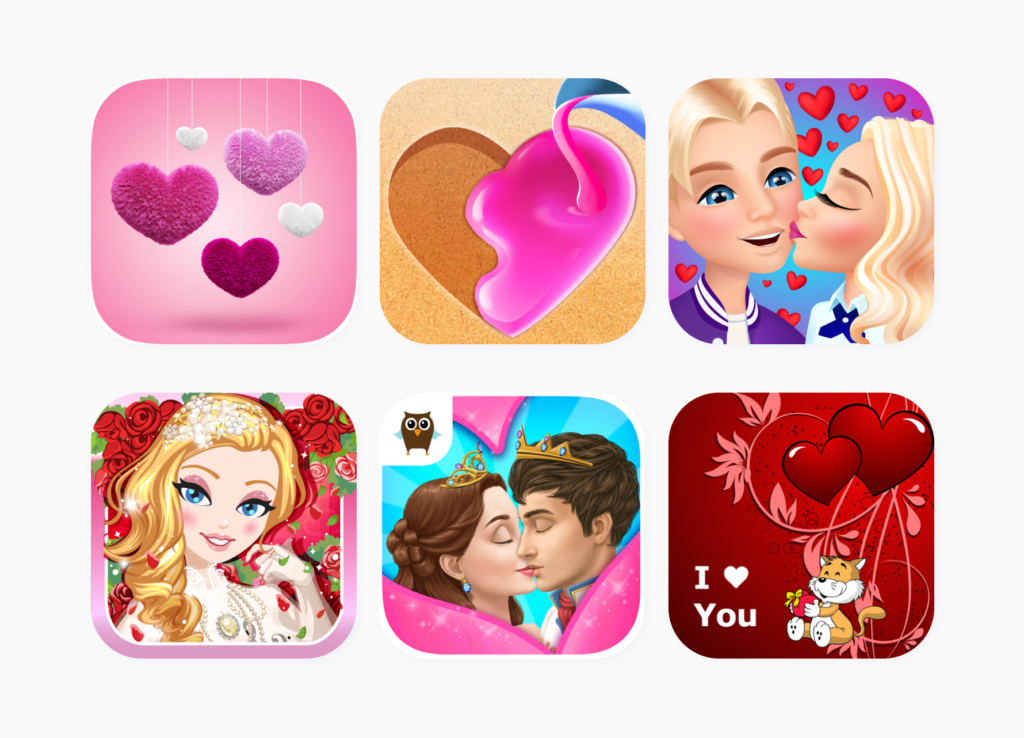 Top Valentine’s Day App Icons for Iphone in 2024