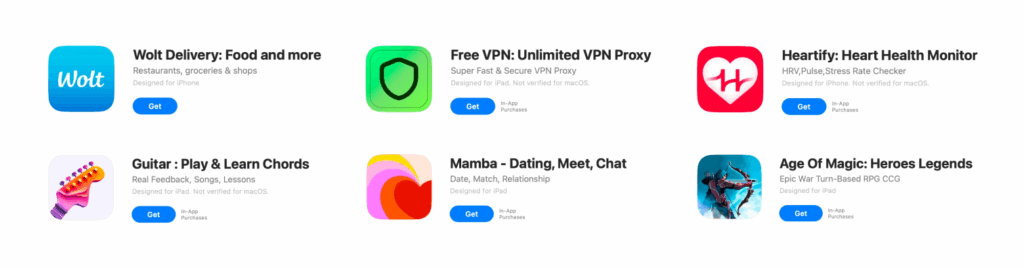 App metadata on the App Store. The collage shows various apps implementing strategic keywords in their titles and subtitles. These keywords matter for the algorithm to correctly understand your app and impact conversion rates, signifying your app or game's unique selling points.
