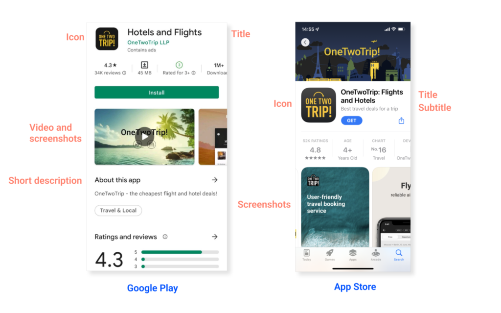App Store Optimization on the App Store and Google Play: Differences & Tips