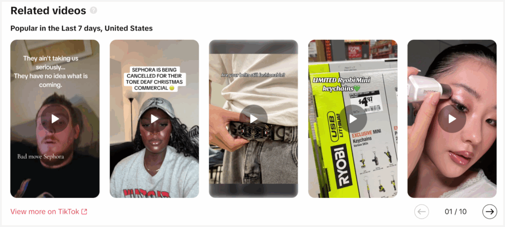 Black Friday related videos on TikTok